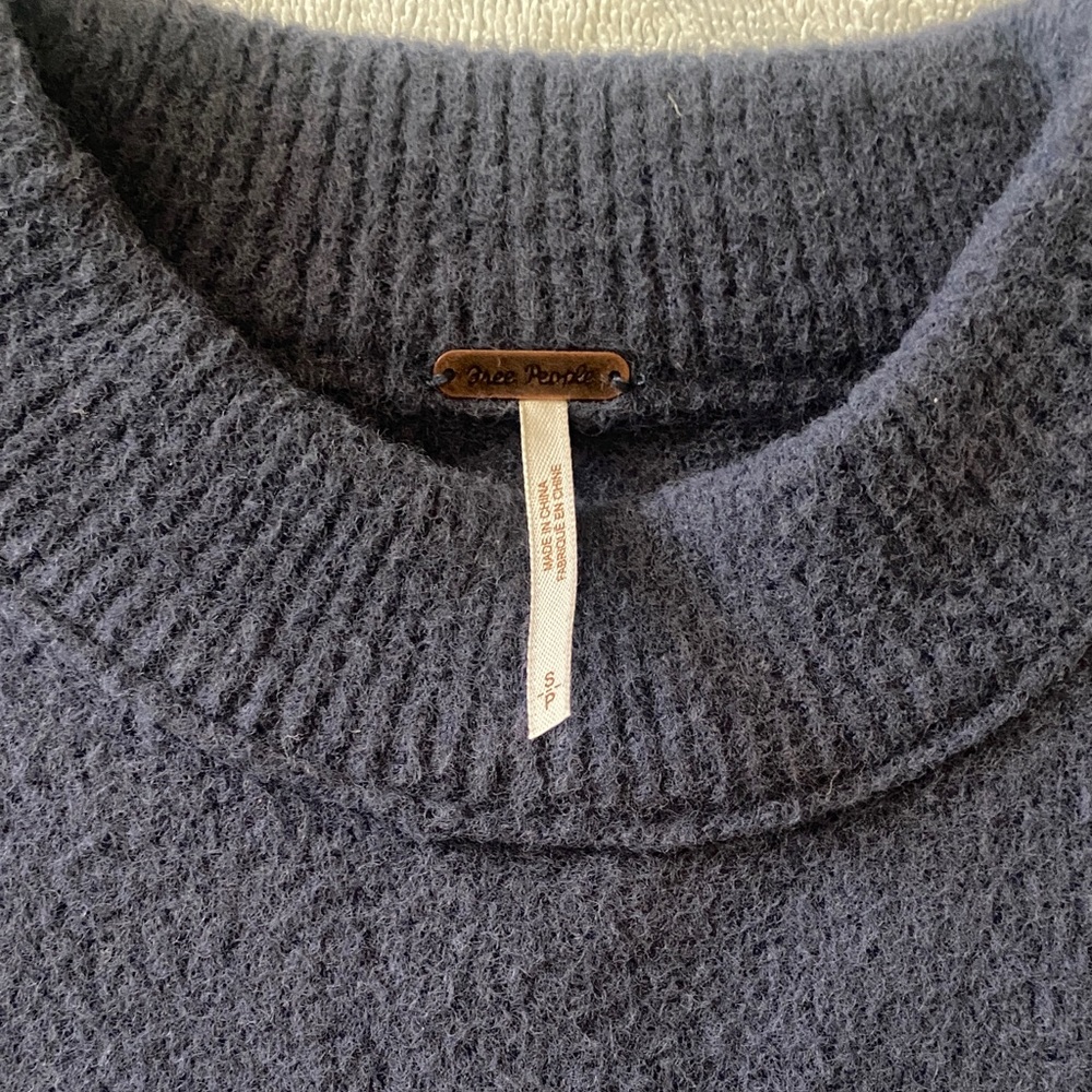 Free People Charcoal Knit Sweater